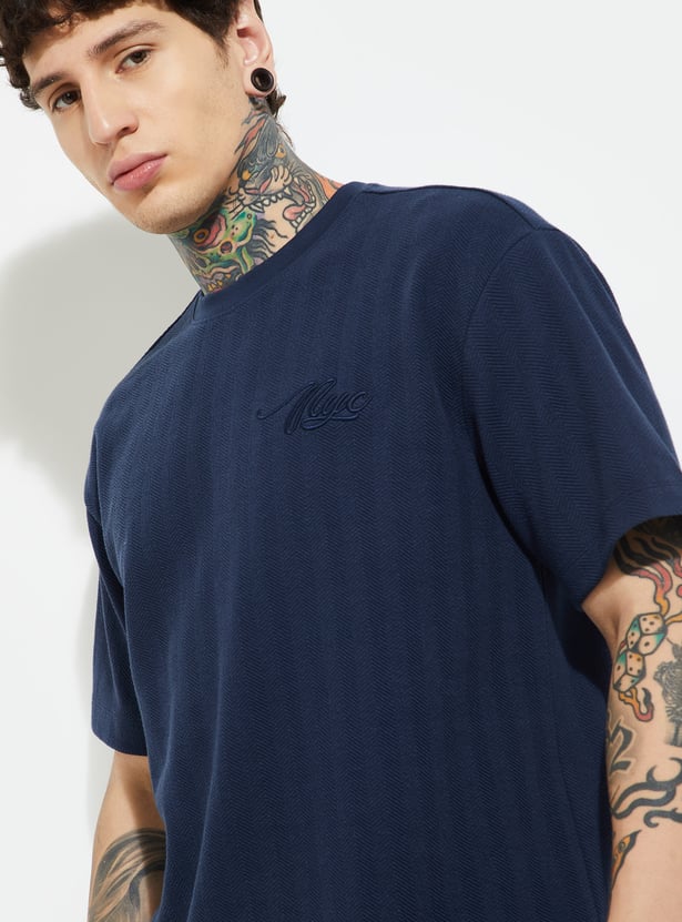 Buy URB_N Men Knitted T-shirt Online at just Rs. 699.0