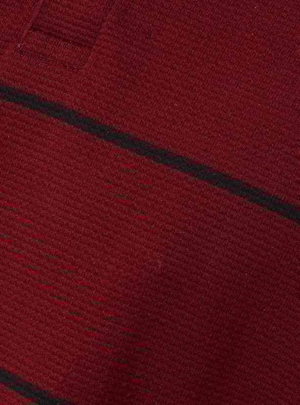 Men Striped Polo T-shirt