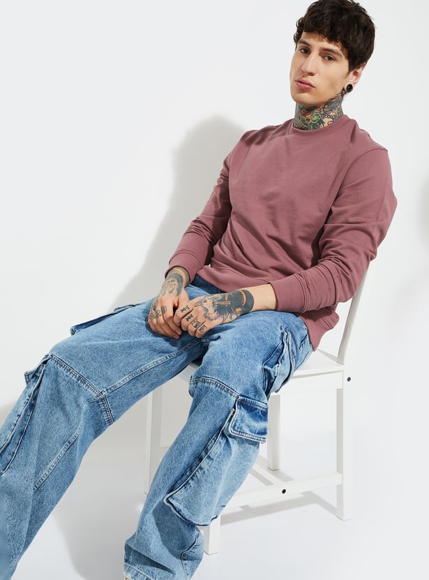 URB_N Men Solid Sweatshirt