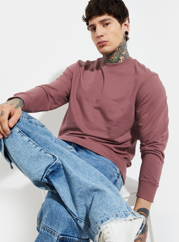 URB_N Men Solid Sweatshirt
