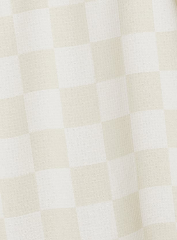 Men Checked Oversized Sports Shirt