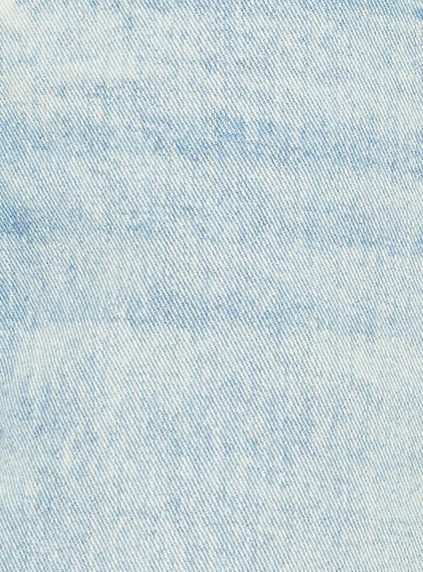 Men Washed Straight Fit Jeans