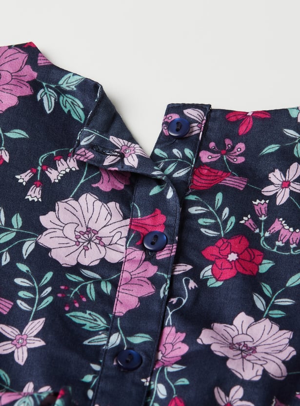 Girls Floral Print Dress