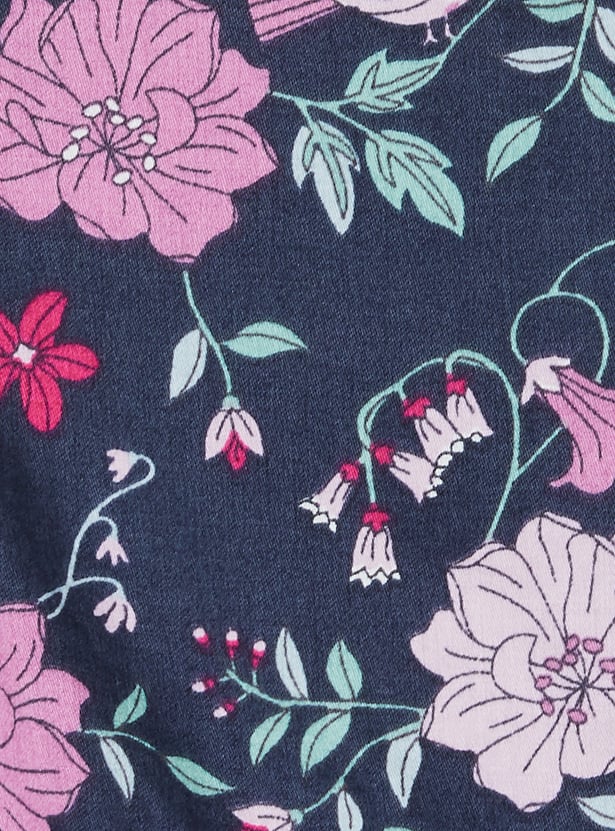 Girls Floral Print Dress