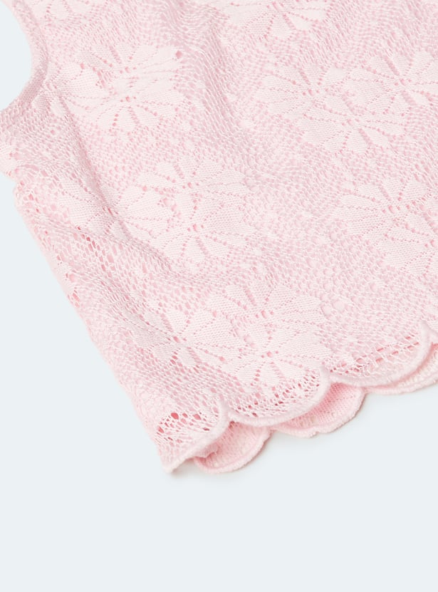 Girls Lace Shorts Set