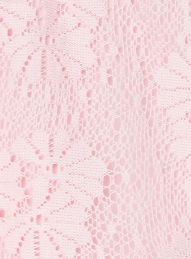 Girls Lace Shorts Set