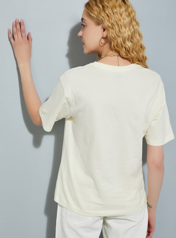 URB_N Women Printed Relaxed Fit T-shirt