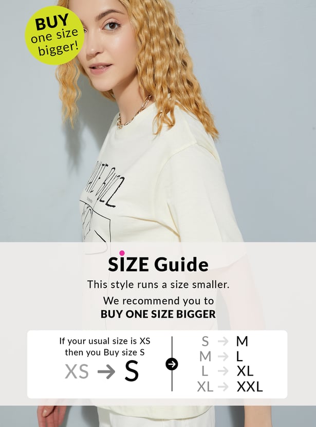 URB_N Women Printed Relaxed Fit T-shirt