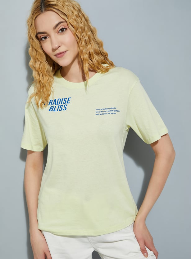 URB_N Women Printed Relaxed Fit T-shirt