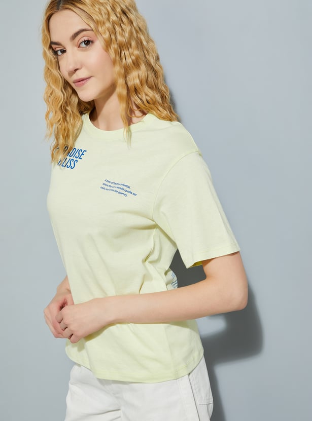 URB_N Women Printed Relaxed Fit T-shirt