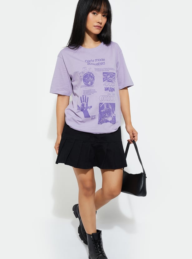 URB_N Women Relaxed Fit Printed T-shirt