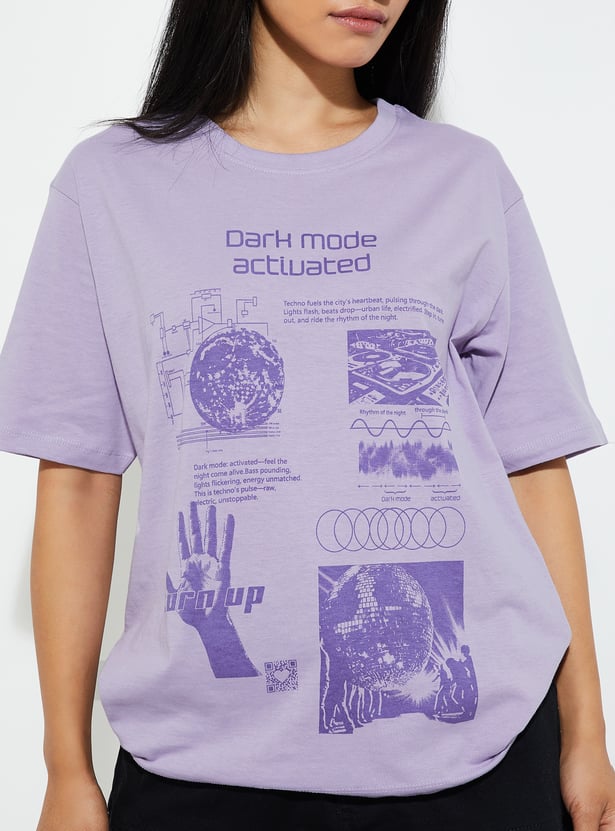 URB_N Women Relaxed Fit Printed T-shirt