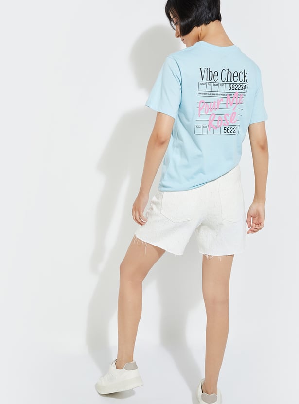ALAYA F x URB_N Women Printed Relaxed Fit T-shirt