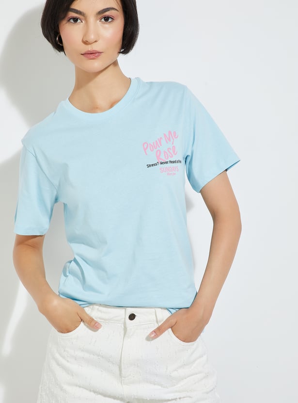 ALAYA F x URB_N Women Printed Relaxed Fit T-shirt