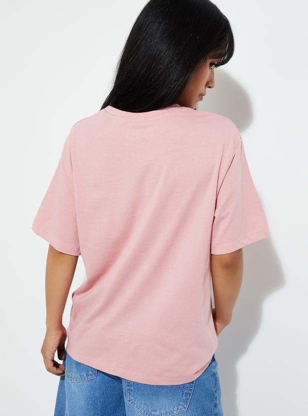 URB_N Women Printed Relaxed Fit T-shirt