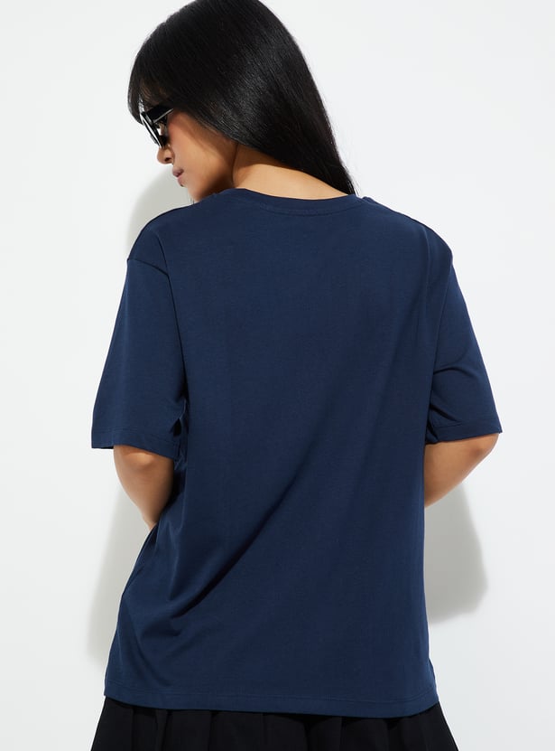 URB_N Women Printed Relaxed Fit T-shirt