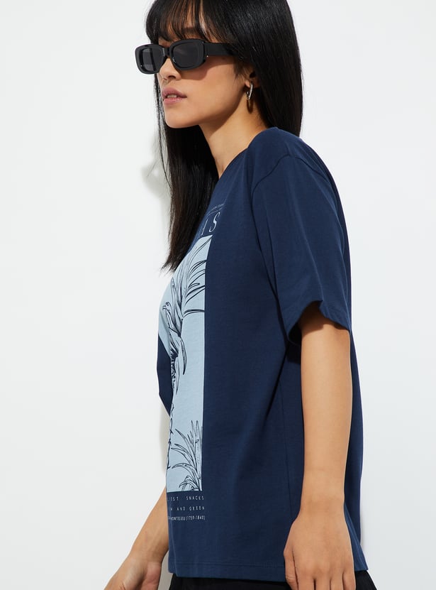 URB_N Women Printed Relaxed Fit T-shirt