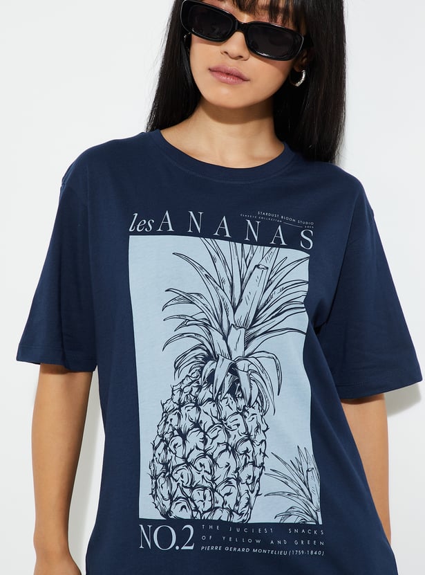 URB_N Women Printed Relaxed Fit T-shirt