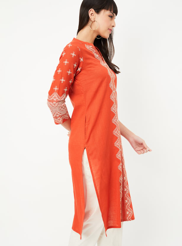 Women Printed Straight Kurta