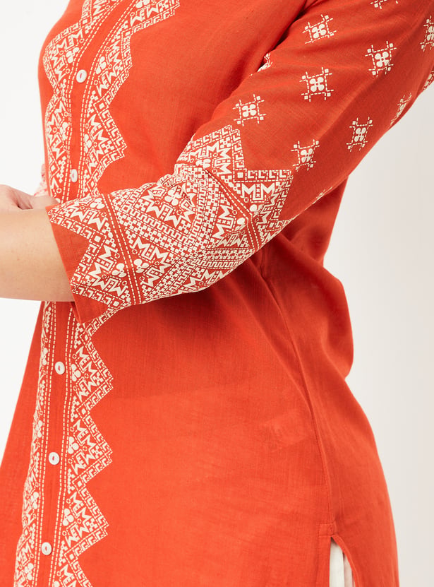 Women Printed Straight Kurta