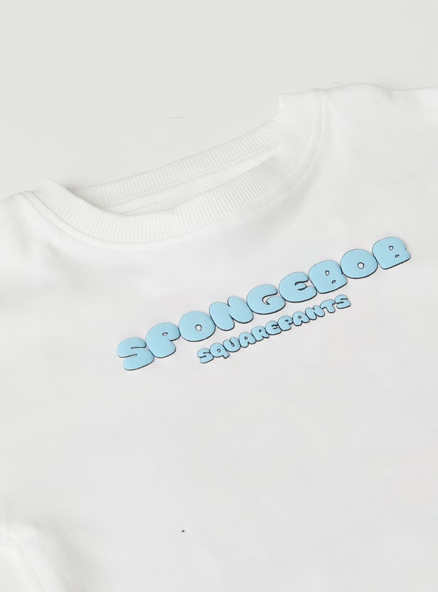 Boys SpongeBob Print T-shirt