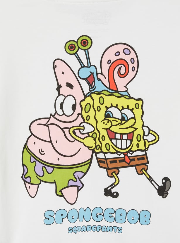 Boys SpongeBob Print T-shirt
