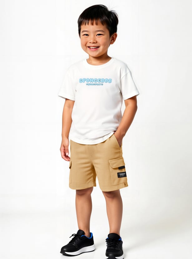 Boys SpongeBob Print T-shirt