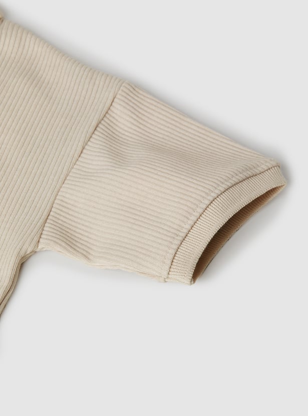 Boys Ribbed Polo T-shirt