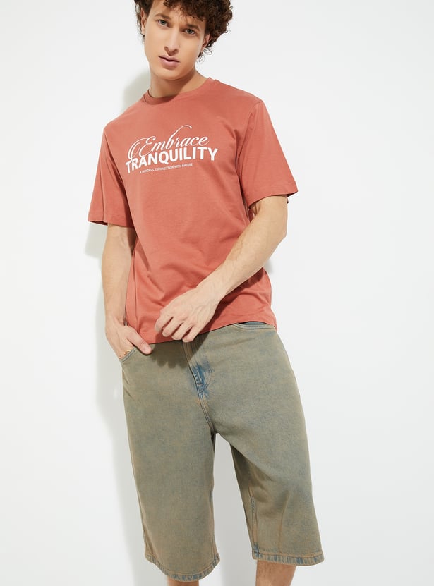 Buy URB_N Men Typographic Print T-shirt Online at just Rs. 249.0