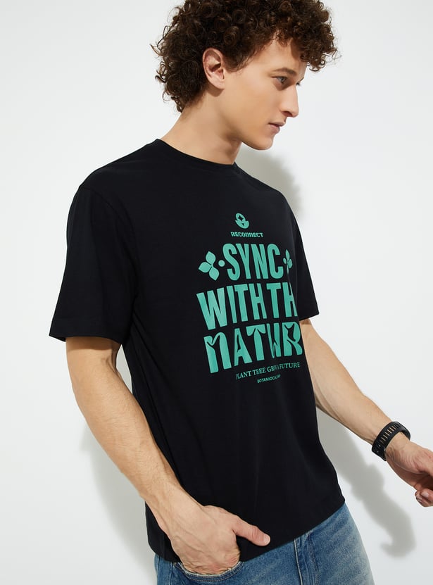 Buy URB_N Men Typographic Print T-shirt Online at just Rs. 249.0