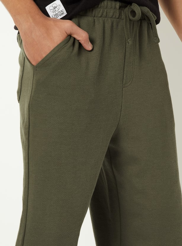 Boys Solid Track Pants