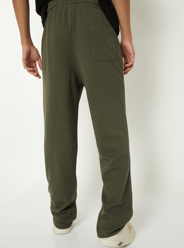 Boys Solid Track Pants