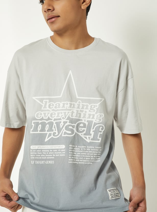 Boys Printed Oversized T-shirt