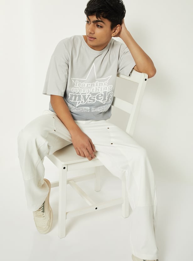 Boys Printed Oversized T-shirt
