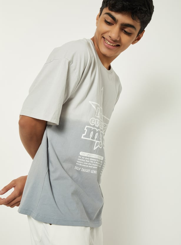 Boys Printed Oversized T-shirt