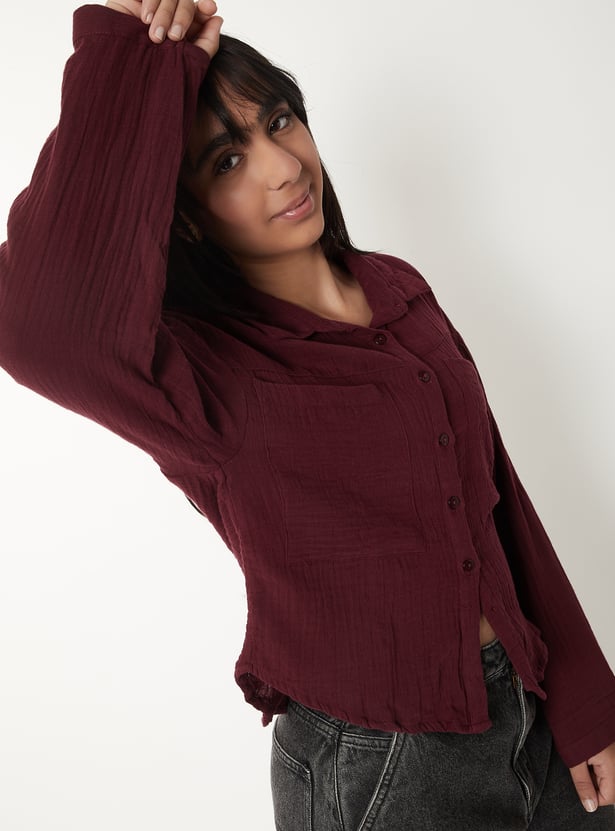 Girls Textured Shirt