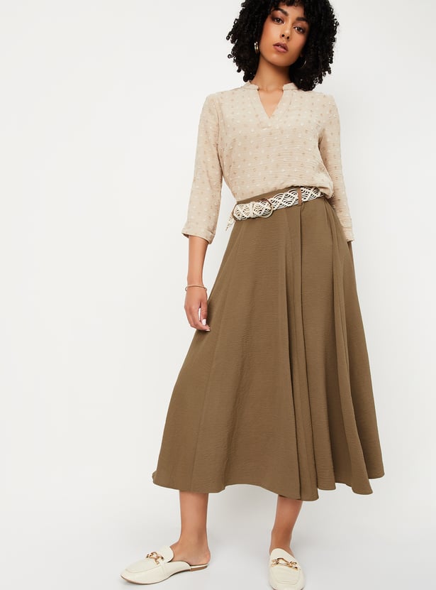 Mel gather skirt brown andmary Mサイズ ANDMARY】Mel gather skirt