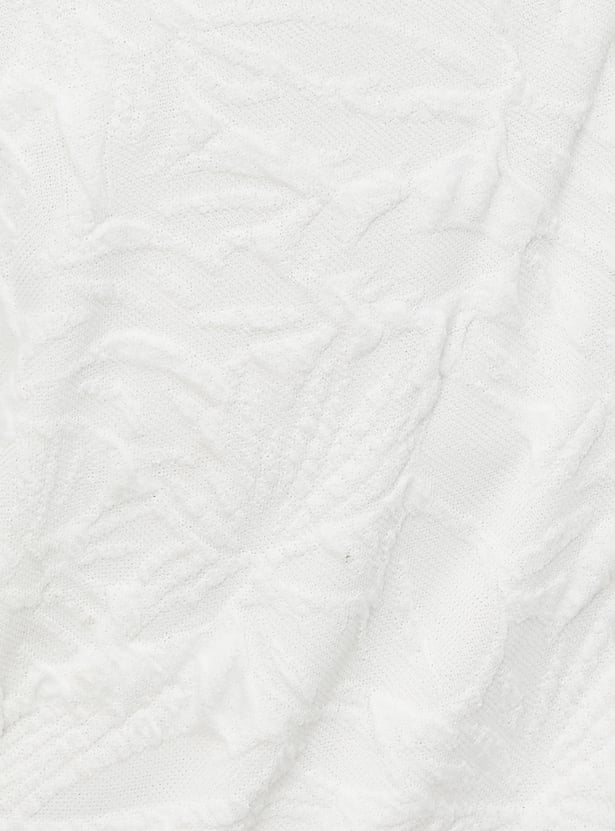 Women Floral Textured Midi Dress