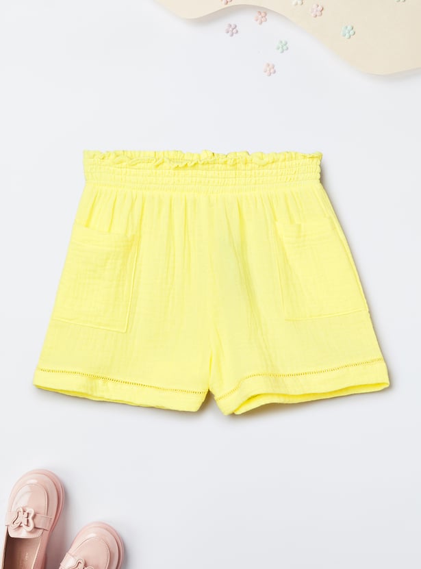 Girls Textured Shorts