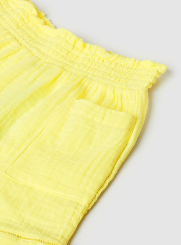 Girls Textured Shorts