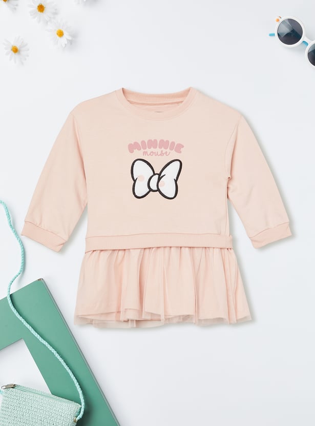 Girls Printed Sweatshirt Dress