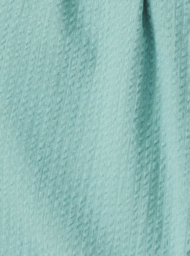 Women Textured Shirt Dress