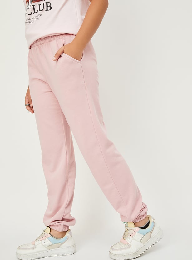Girls Solid Joggers