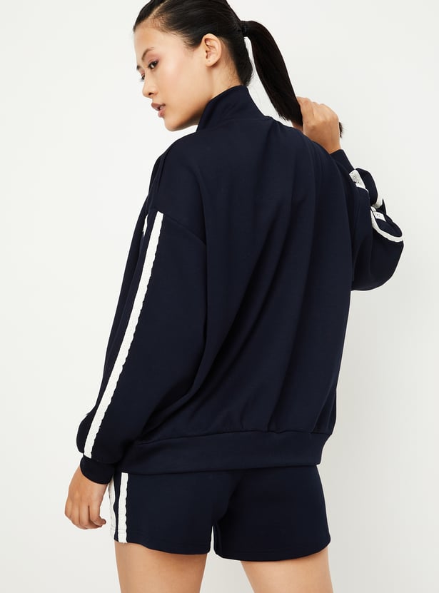 Women Side Taped Boxy Fit Buttersoft Jacket