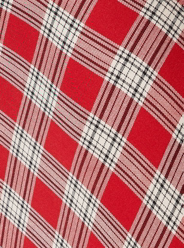 Women Checked Midi Skirt