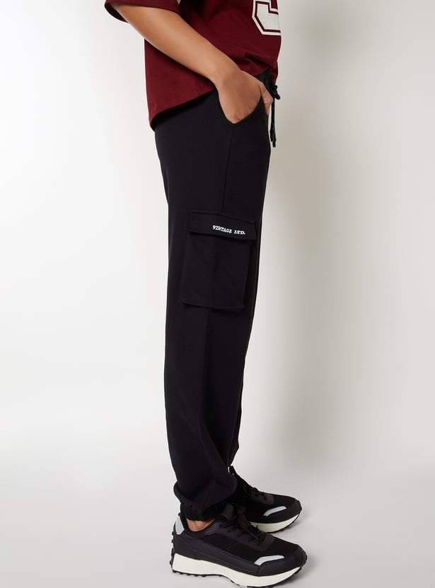 Women Solid Cargo Joggers