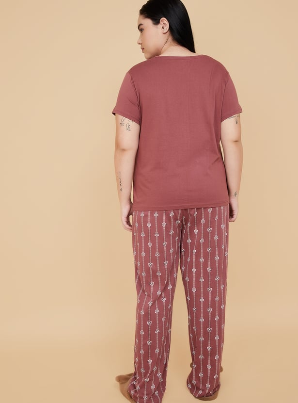 Women Printed PJ Set