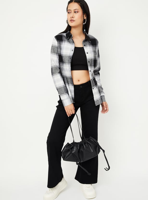 Women Checked Regular Fit Shirt