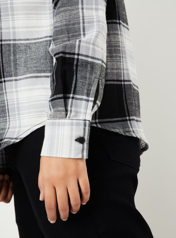 Women Checked Regular Fit Shirt