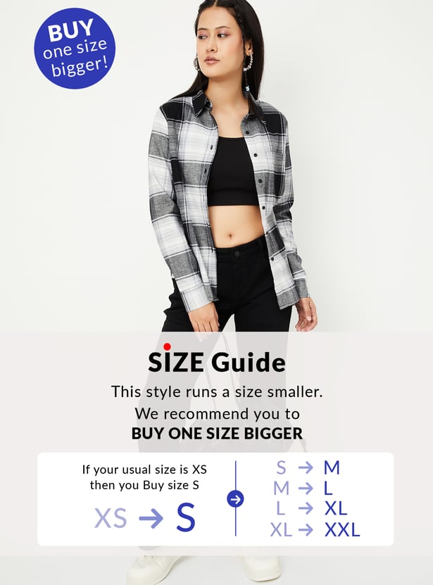 Women Checked Regular Fit Shirt